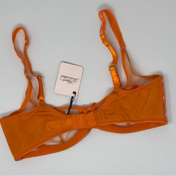 NWT Agent Provocateur Pollie Orange Bra - Picture 9 of 16
